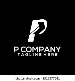 Abstract Letter P Logo Template Vector. Alphabet Logo Concept