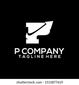Abstract Letter P Logo Template Vector. Alphabet Logo Concept