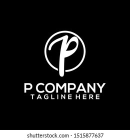 Abstract Letter P Logo Template Vector. Alphabet Logo Concept