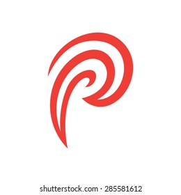 Abstract letter P logo template. Letter P logo for business, consulting, finance, agency, and others.