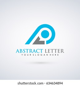 Abstract Letter P Logo Template. Vector illustration Eps.10