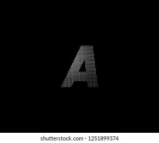 Abstract A letter pattern pixel bit squares geometric modern monogram tech logo