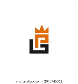 abstract letter PG logo ,crown premium design template