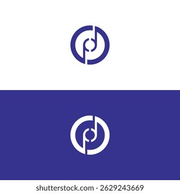 Abstract Letter PQ and QP Creative  logo design. monogram alphabet  vector illustration.