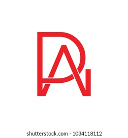 abstract letter pw linked design logo vector