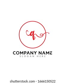 Abstrakter Brief Q Initial Beauty Monogram und elegantes Logo-Design, handschriftliches Logo der ersten Signatur, Fotografie, Hochzeit, Mode, Blumen und botanisch mit kreativem Template-Design