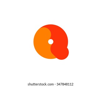Abstract letter Q logo design template. Colorful modern creative sign. Universal vector icon. Fresh tube sector logotype symbol