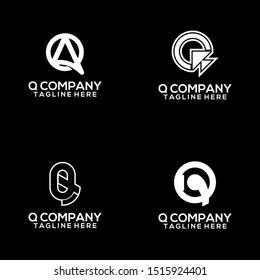 Abstract Letter Q Logo Template Vector. Alphabet Logo Concept