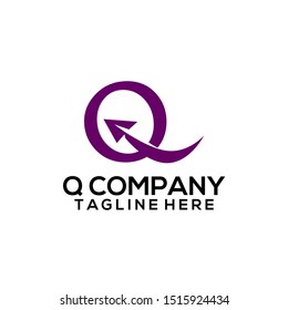 Abstract Letter Q Logo Template Vector. Alphabet Logo Concept