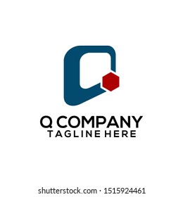 Abstract Letter Q Logo Template Vector. Alphabet Logo Concept