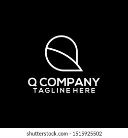Abstract Letter Q Logo Template Vector. Alphabet Logo Concept
