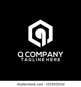 Abstract Letter Q Logo Template Vector. Alphabet Logo Concept