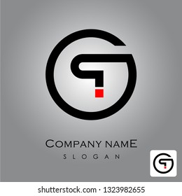 abstract letter Q O G vector circle logo