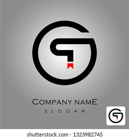 abstract letter Q O G vector circle logo