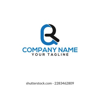 Abstract Letter QR and RQ Creative  logo design. monogram alphabet  vector illustration.