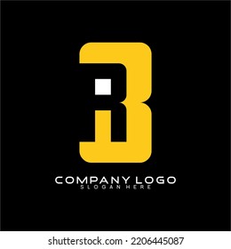 Abstrakter Buchstabe R- und B-Logo-Vektor.