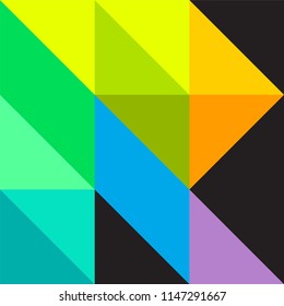 Abstract letter R design. Vector illustration