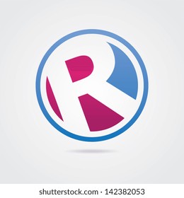 Abstract Letter R Icon