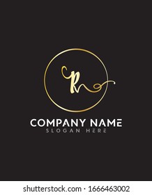 Letra abstracta R Monograma de belleza inicial y diseño elegante de logotipo, logo de escritura a mano con firma inicial, fotografía, boda, moda, floral y botánica con diseño de plantilla creativa