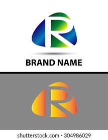 Abstract letter r logo
