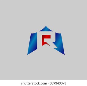 Abstract letter r logo
