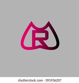 Abstract letter r logo

