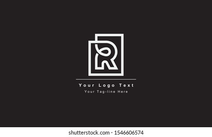 Abstract letter R logo design. Creative,Premium Minimal emblem design template. Graphic Alphabet Symbol for Corporate
Business Identity. Initial RR vector element