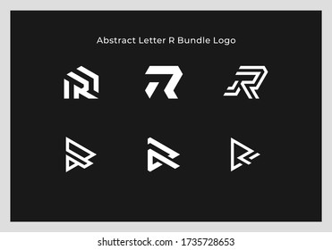 abstraktes R-Logo-Design-Paket