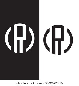 abstract letter r logo design. initials r logo design