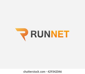 Abstract letter R logo design template. Colorful creative sign. Universal vector icon.