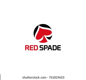 Abstract letter R logo. letter R on white background. poker symbol