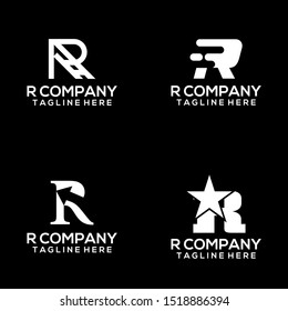 Abstract Letter R Logo Template Vector. Alphabet Logo Concept