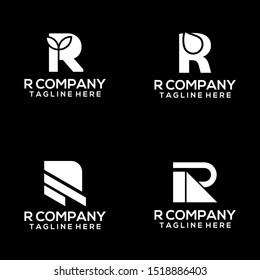 Abstract Letter R Logo Template Vector. Alphabet Logo Concept