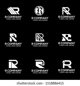 Abstract Letter R Logo Template Vector. Alphabet Logo Concept