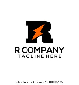 Abstract Letter R Logo Template Vector. Alphabet Logo Concept