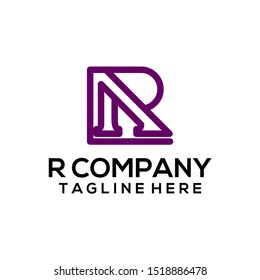Abstract Letter R Logo Template Vector. Alphabet Logo Concept