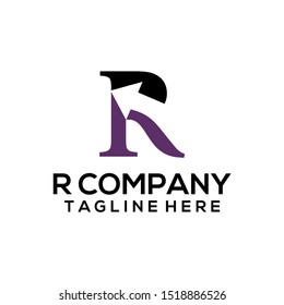 Abstract Letter R Logo Template Vector. Alphabet Logo Concept
