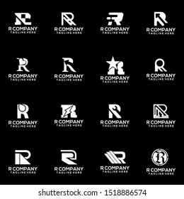 Abstract Letter R Logo Template Vector. Alphabet Logo Concept
