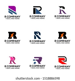 Abstract Letter R Logo Template Vector. Alphabet Logo Concept
