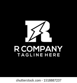 Abstract Letter R Logo Template Vector. Alphabet Logo Concept