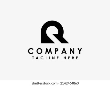 Abstract Letter R Logo. Usable for Technology, Business and Branding Logos. Flat Design Vector Template Element