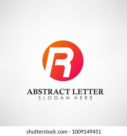 Abstract Letter R logotype. Suitable for trademarks, company logo, and other. Vector Illustration