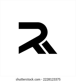Abstract letter R and M vector logo design.