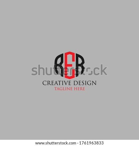 Abstract Letter RER logo design template.