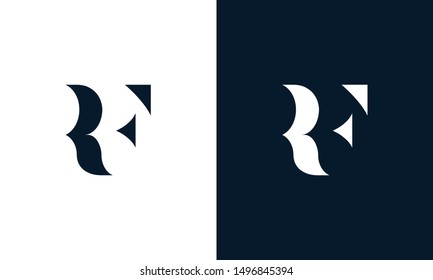 Abstract letter RF logo.. This logo icon incorporate with abstract shape in the creative way. Its look like letter R and F.