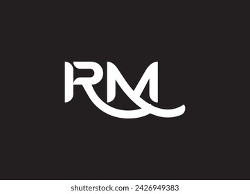 Abstract letter RM logo. This logo icon incorporate with abstract shape in the creative way.