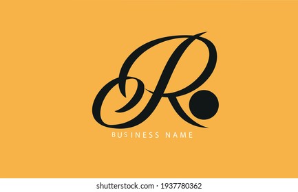 Abstract Letter RO Vector Logo Design Template