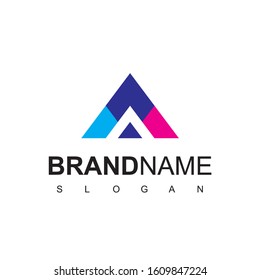 Abstract Letter A Roofing Logo Design For Real Estate Company
