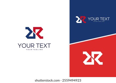 Abstract letter RR creative logo design  concept. Initial R business logo design template