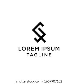 Abstract letter RS, SR logo Design Template